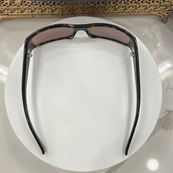 Ralph Lauren Brown/Amber Tortoiseshell Sunglasses EUC & RL Hard-Case EUC - Picture 11 of 17